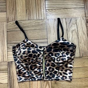 Cheetah corset top